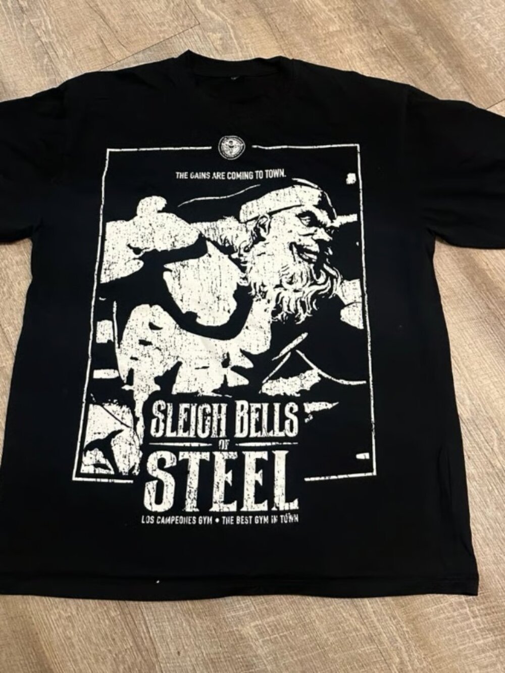Sleigh Bells of Steel Los Campeones Gym T Shirt Size XL